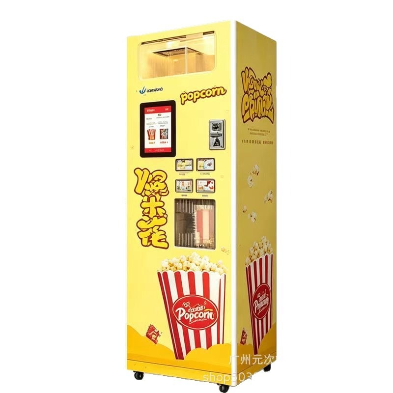 Popcorn Vending Machine - Automatische popcornverkoopautomaat, commerciële snackautomaat, vers gepofte