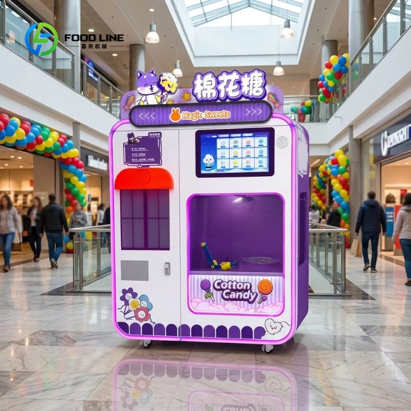 Candy Vending Machine - Aangepaste volautomatische slimme suikerspin-automaat, commerciële suikerspinmachine