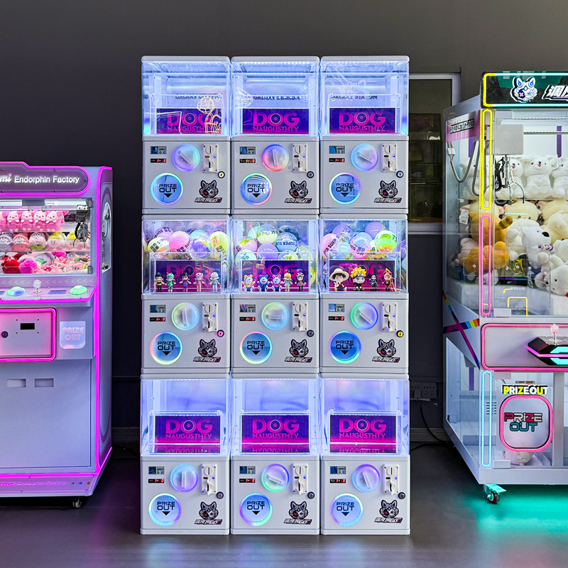 Prize Capsule Toy Machine - Miniatuur metalen capsule speelgoedautomaat, muntbediende, commerciële