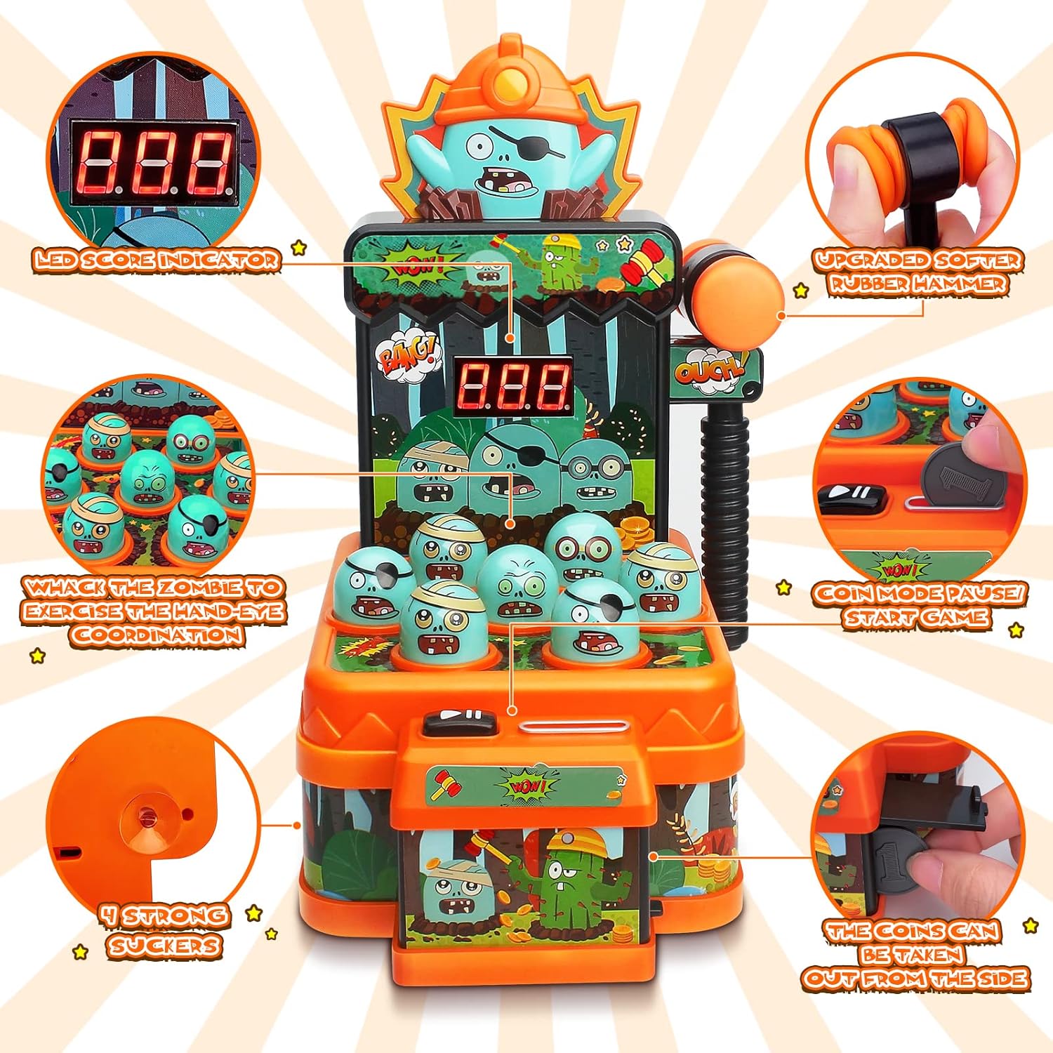 Zombies Whack Game-speelgoed v - Whack A Mole Arcade recensie en prijs