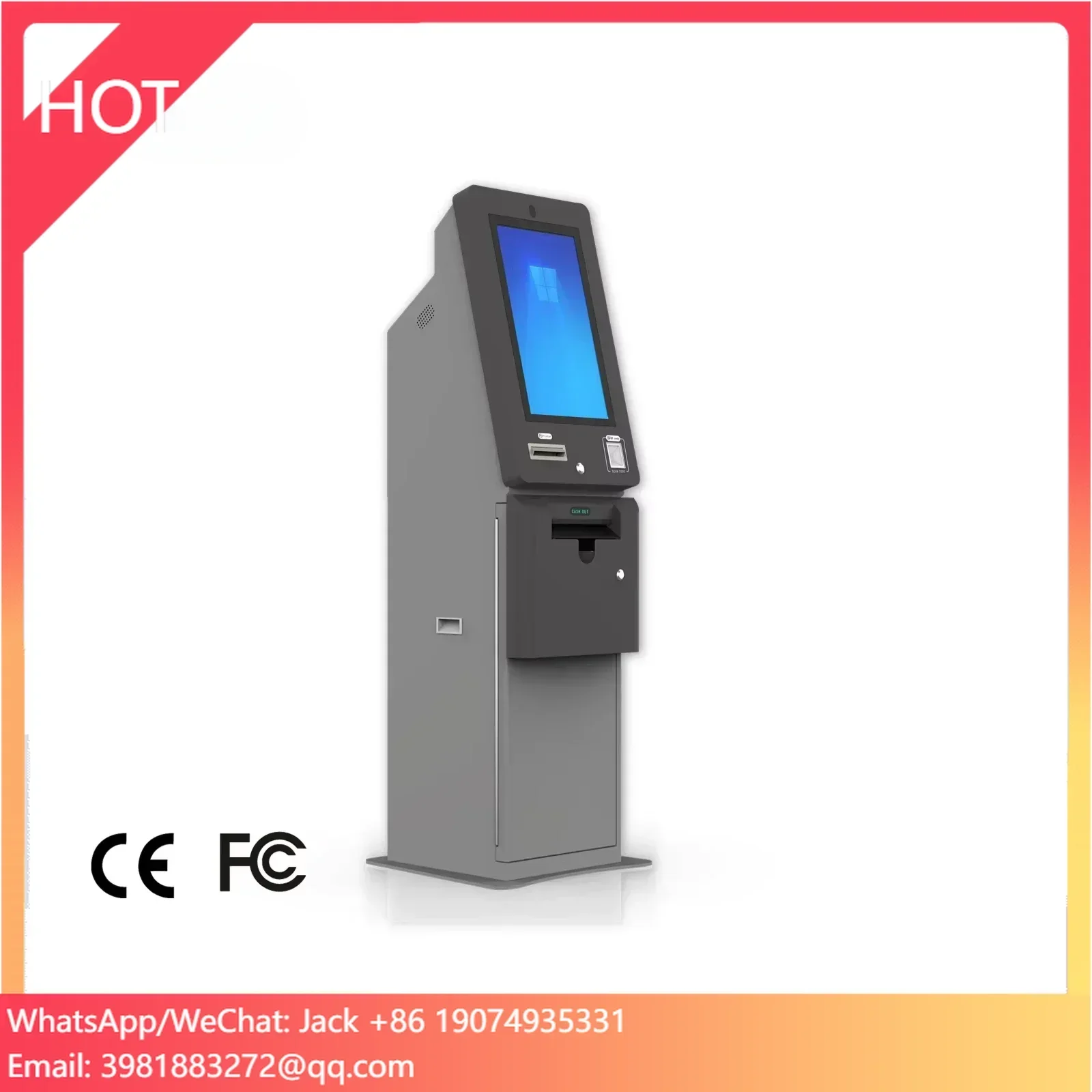 Metal ATM-kiosk ticketinwissel - Ticket Redemption Machine recensie en prijs